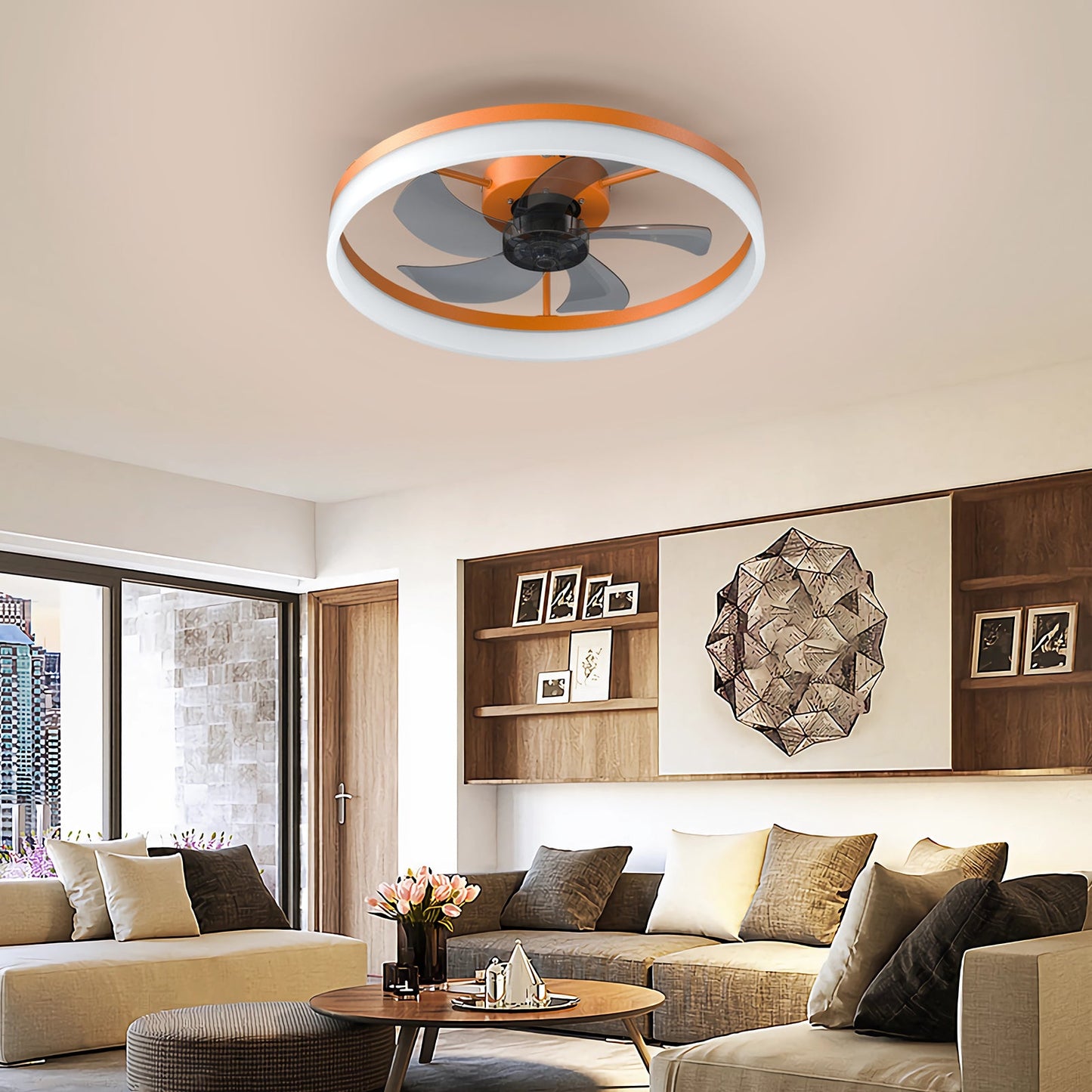 Ceiling Fan with Dimmable Lights