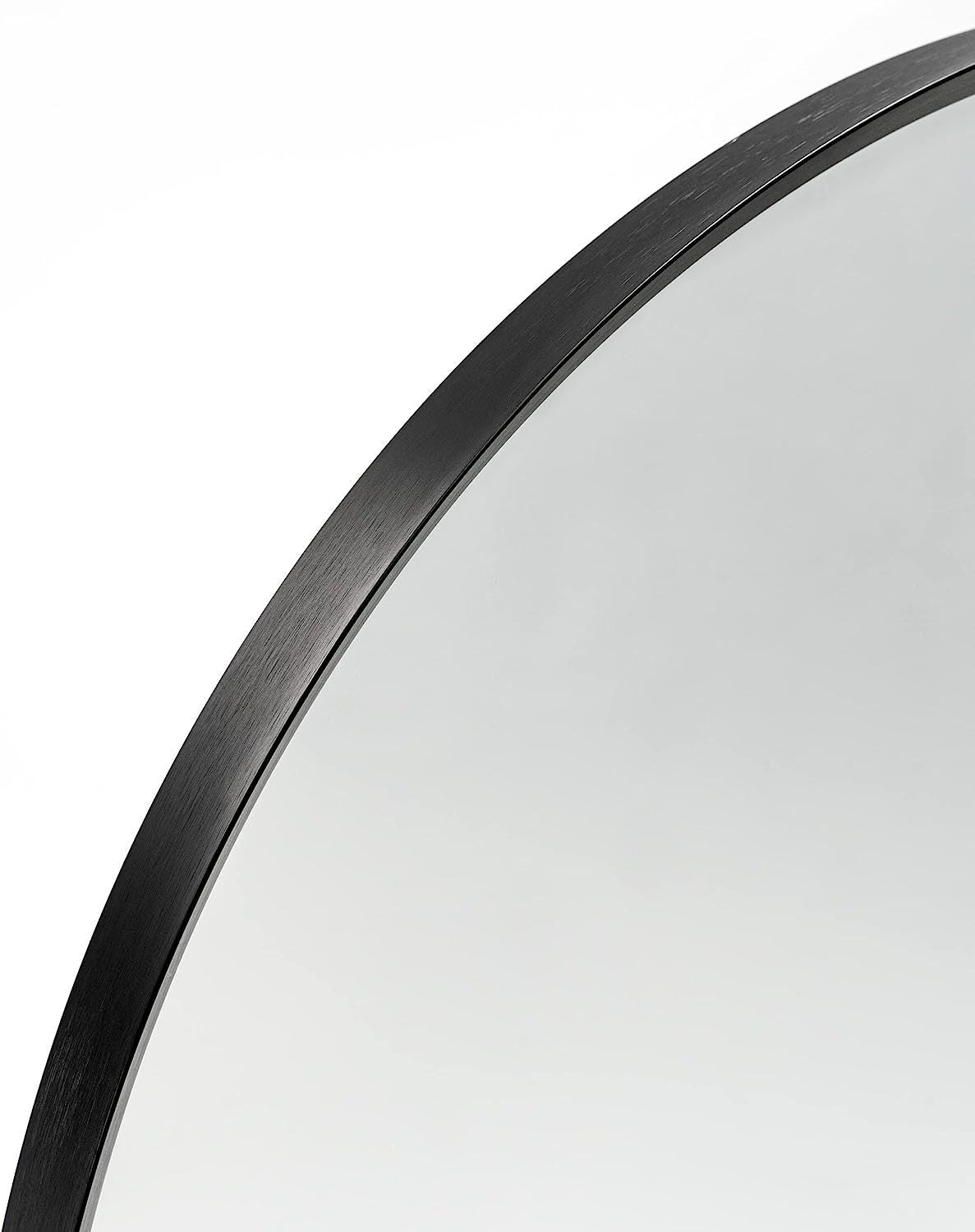 Black 20x30 Inch Metal Arch Mirror